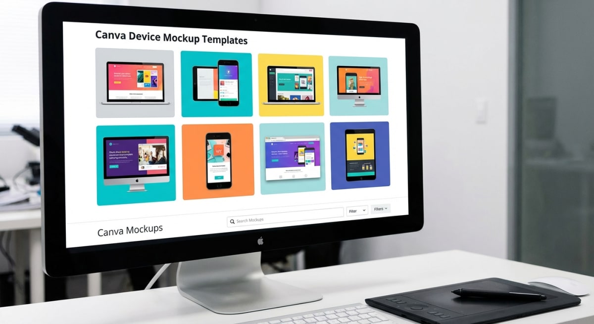 Canva device mockup templates