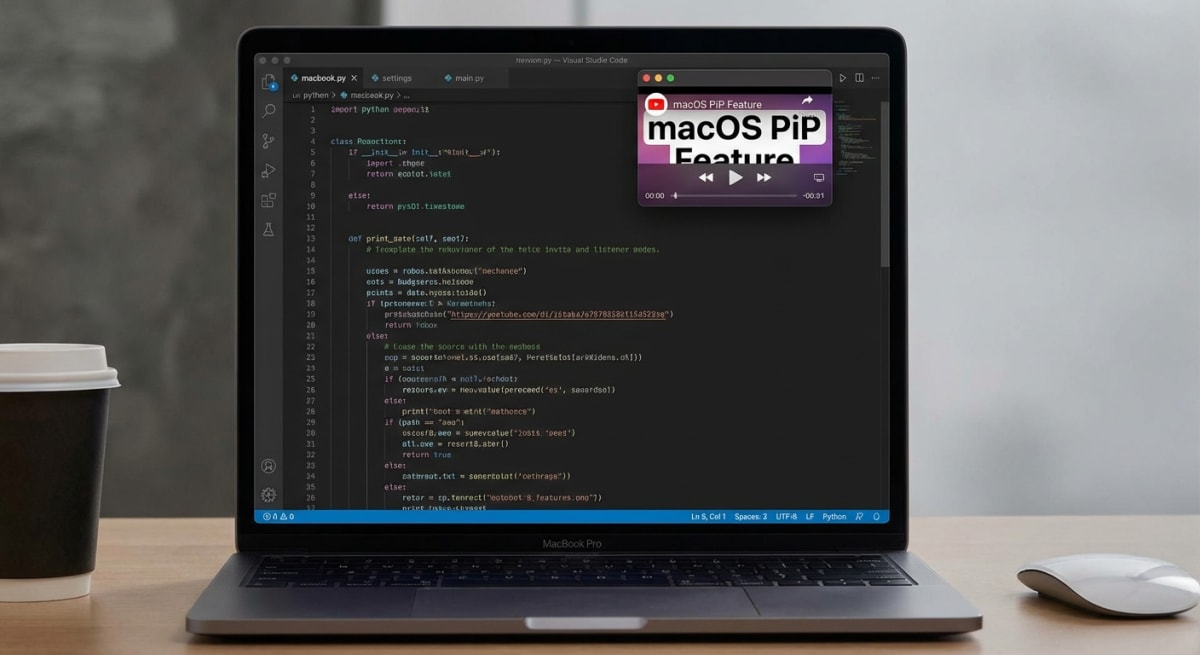 Picture in Picture floating video on Mac