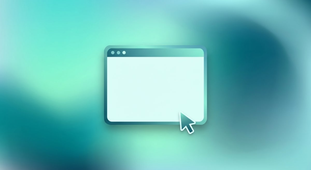 Screenshot with gradient background