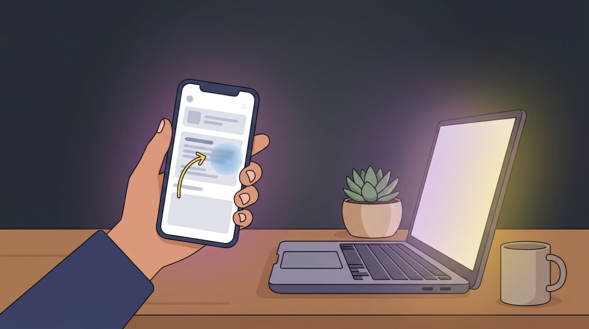 Bumble screenshot etiquette — a screenshot being annotated and blurred to hide a private detail before sharing