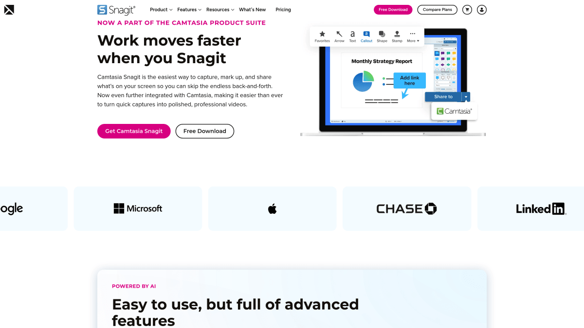Snagit by TechSmith screenshot and markup tool