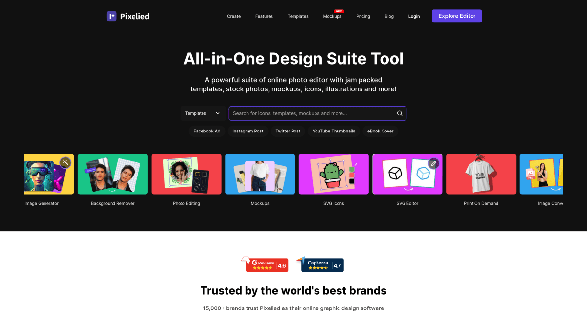 Pixelied online image editor
