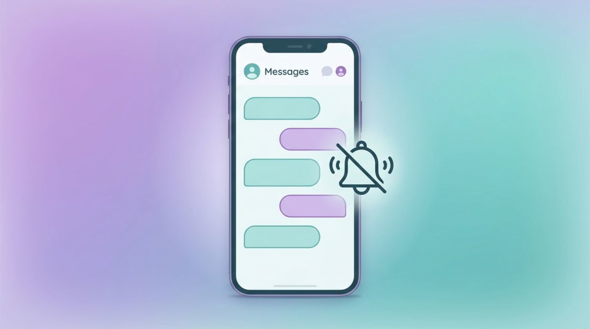Hinge chat conversation with a silent muted bell — screenshots send no notification