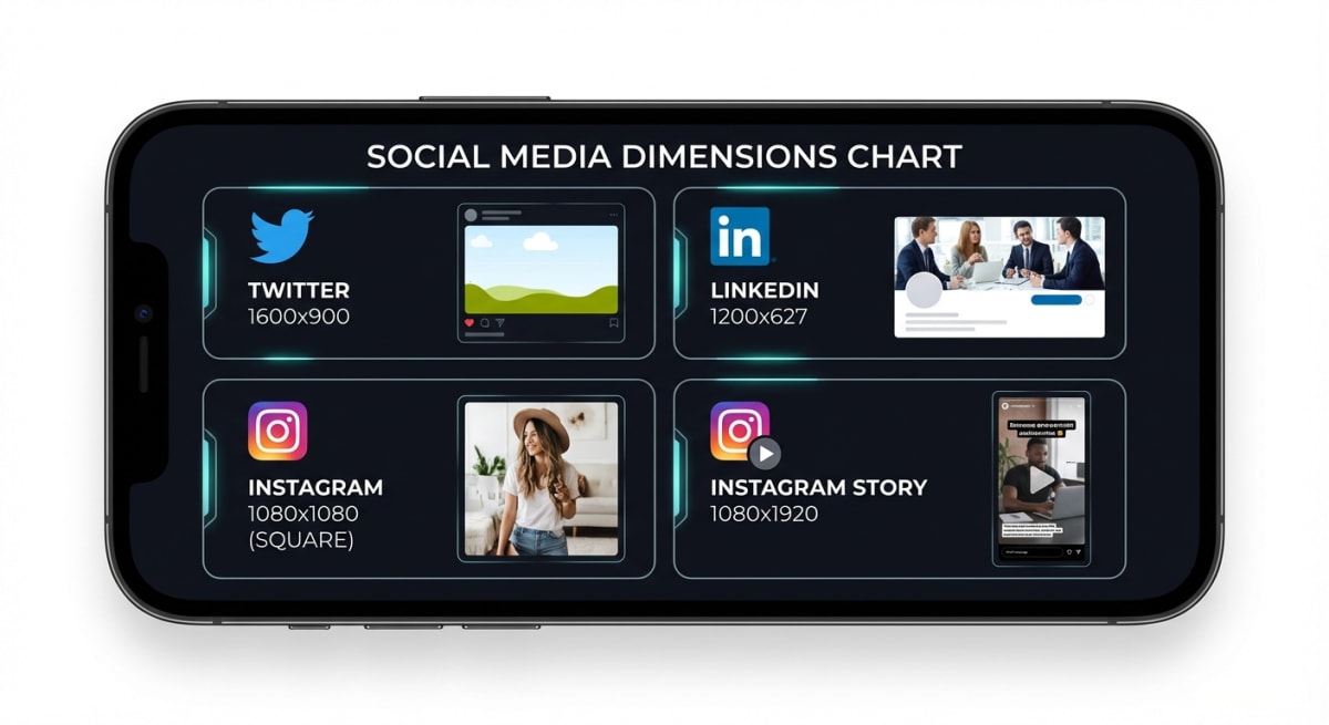 Social media dimensions guide