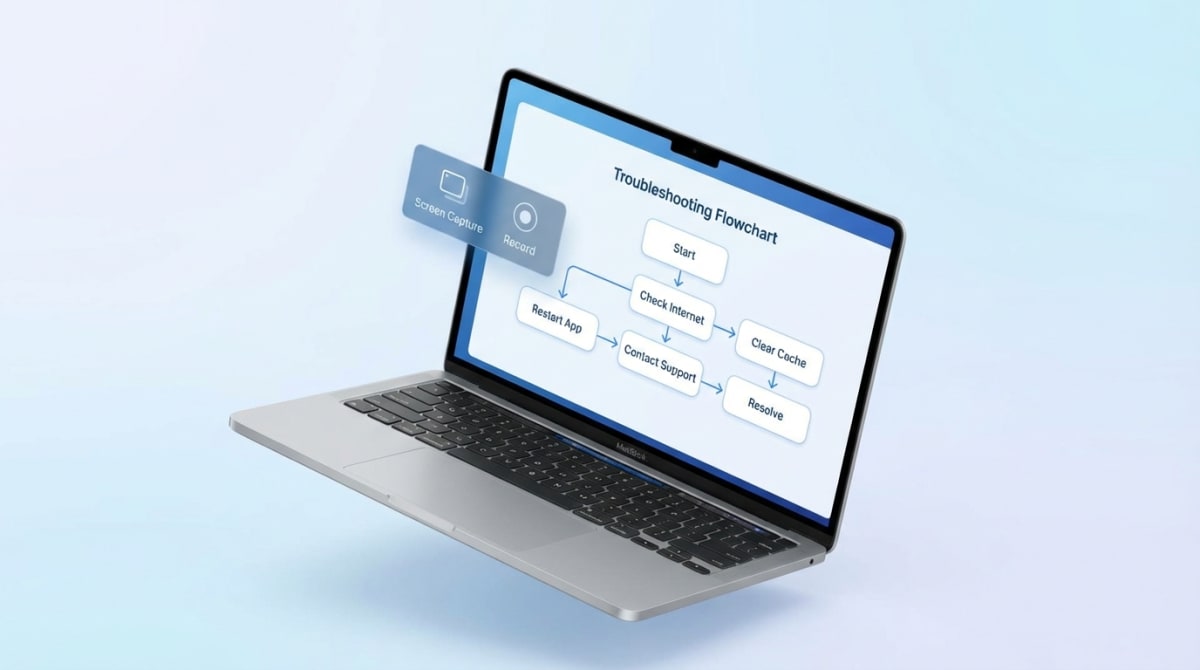 Mac screenshot troubleshooting flowchart