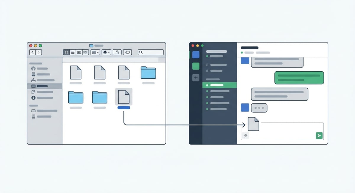 Dragging screenshots from Finder to Slack