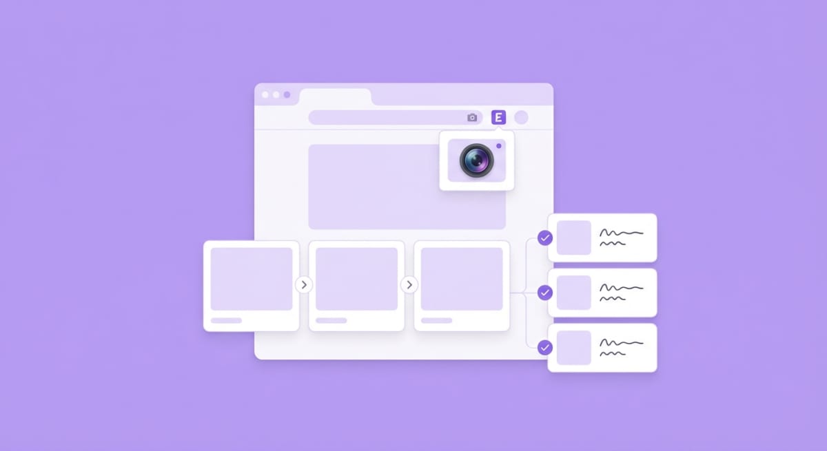 Scribe auto-capturing a workflow as screenshots