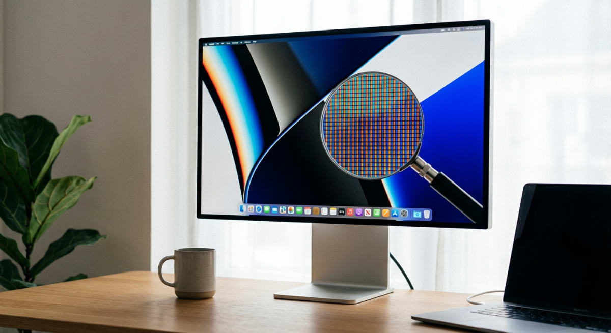 High quality screenshot capture concept showing crisp detail on Mac display