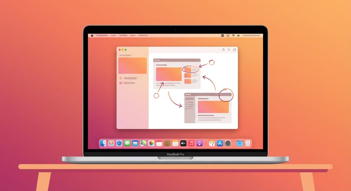 Mac GIF screen capture tool with gradient backgrounds