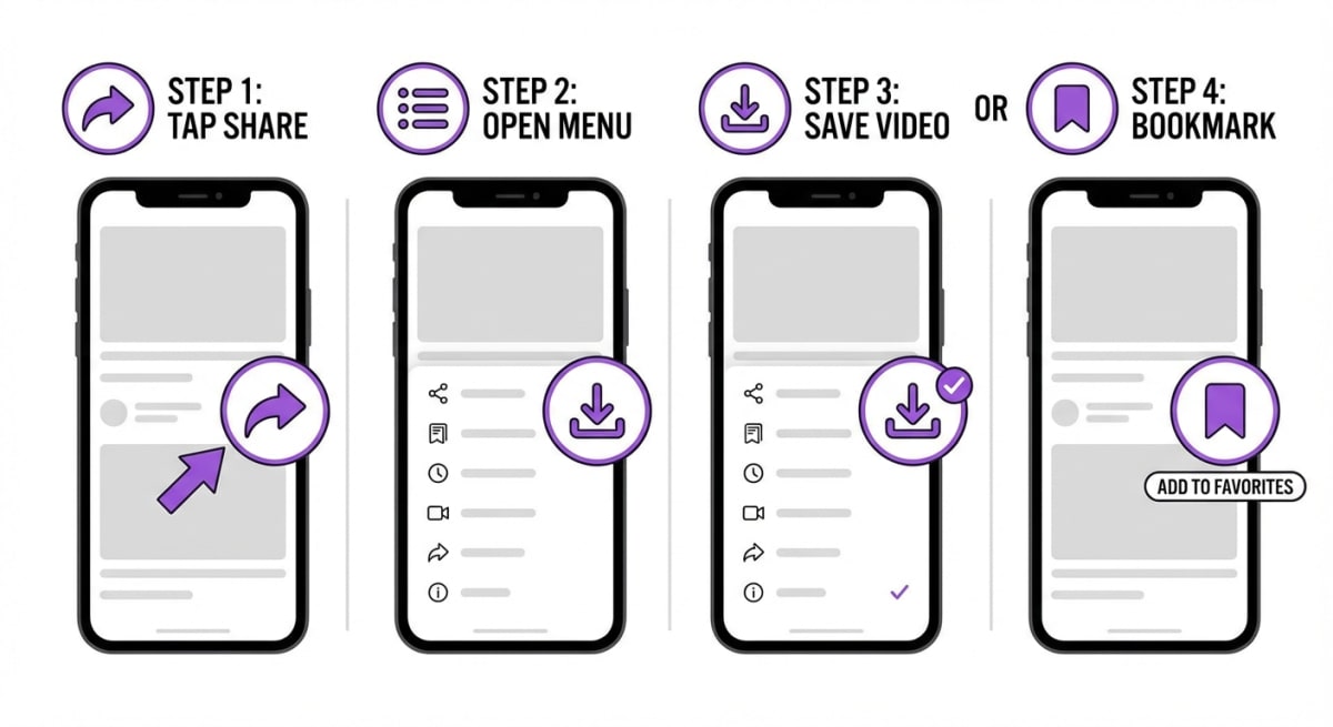 How to save TikTok content