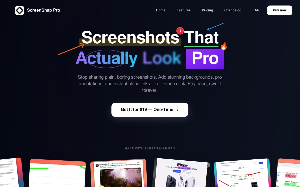 ScreenSnap Pro homepage