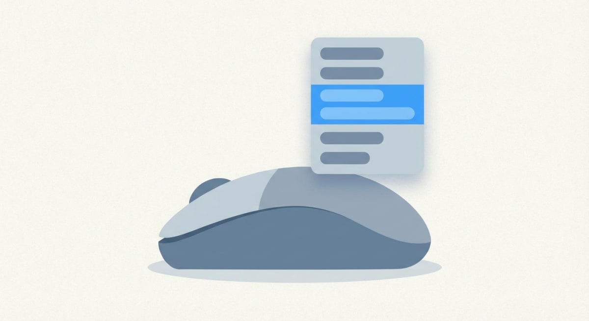 Right-click context menu illustration