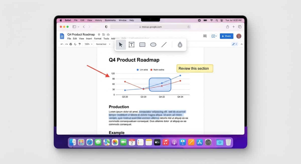 Screenshot annotation tools on Mac