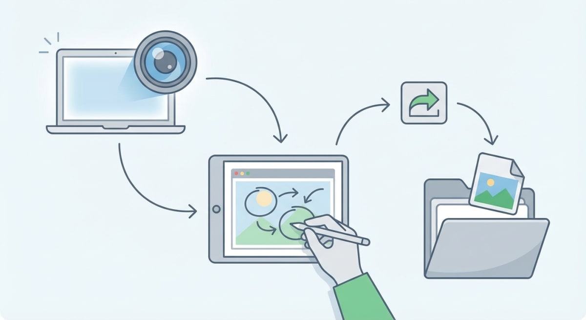 Screenshot workflow on Mac
