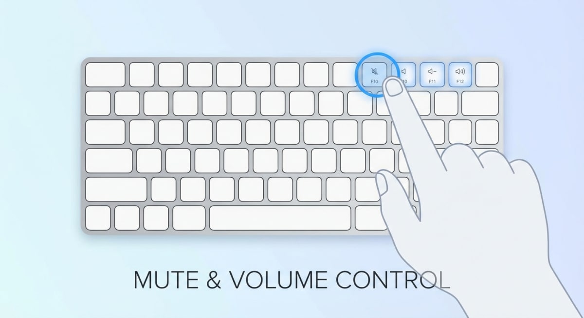 Muting your Mac with the keyboard