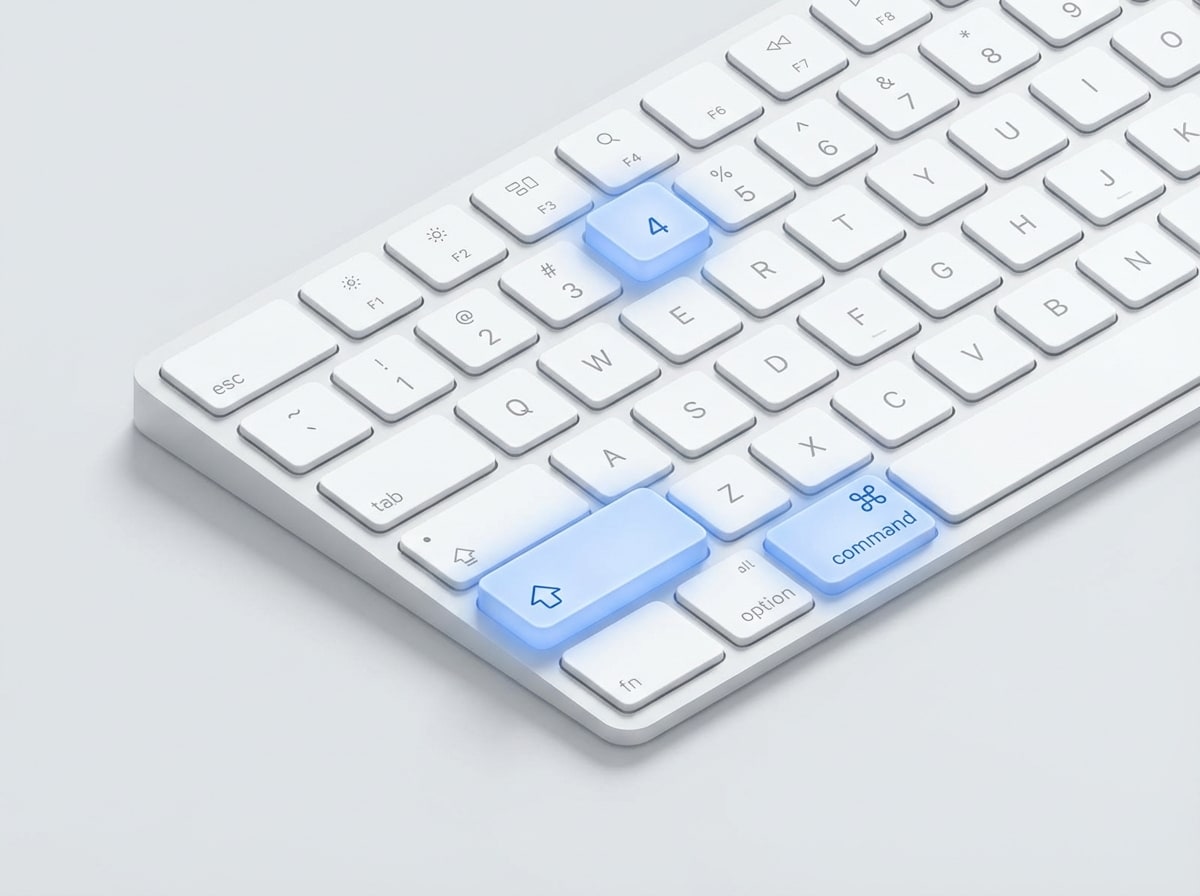 Command Shift 4 keyboard shortcut for partial screenshots