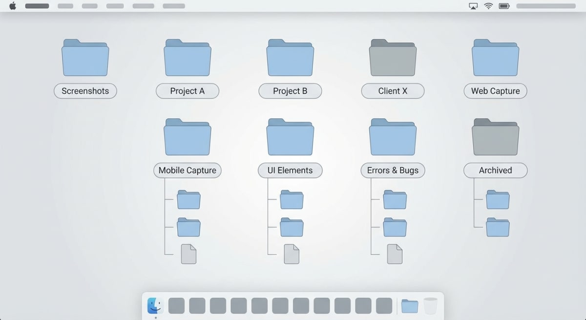 File organization for documentation screenshots
