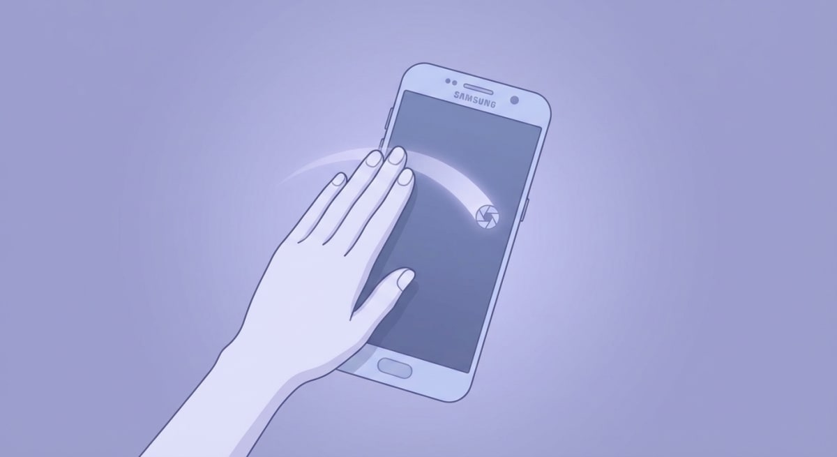 Samsung Galaxy palm swipe screenshot gesture