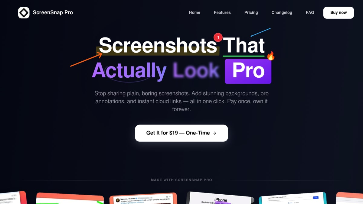 ScreenSnap Pro interface