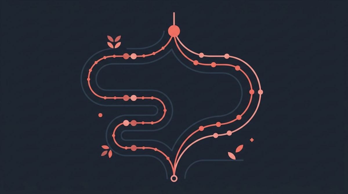 Two diverging paths representing the two patterns for couples habit tracking, abstract minimal diagram