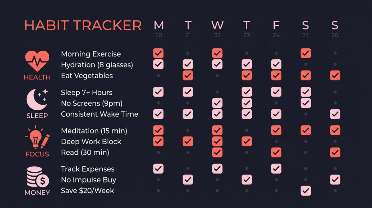 What Habits to Track: 30 Ideas Sorted by Goal (2026)