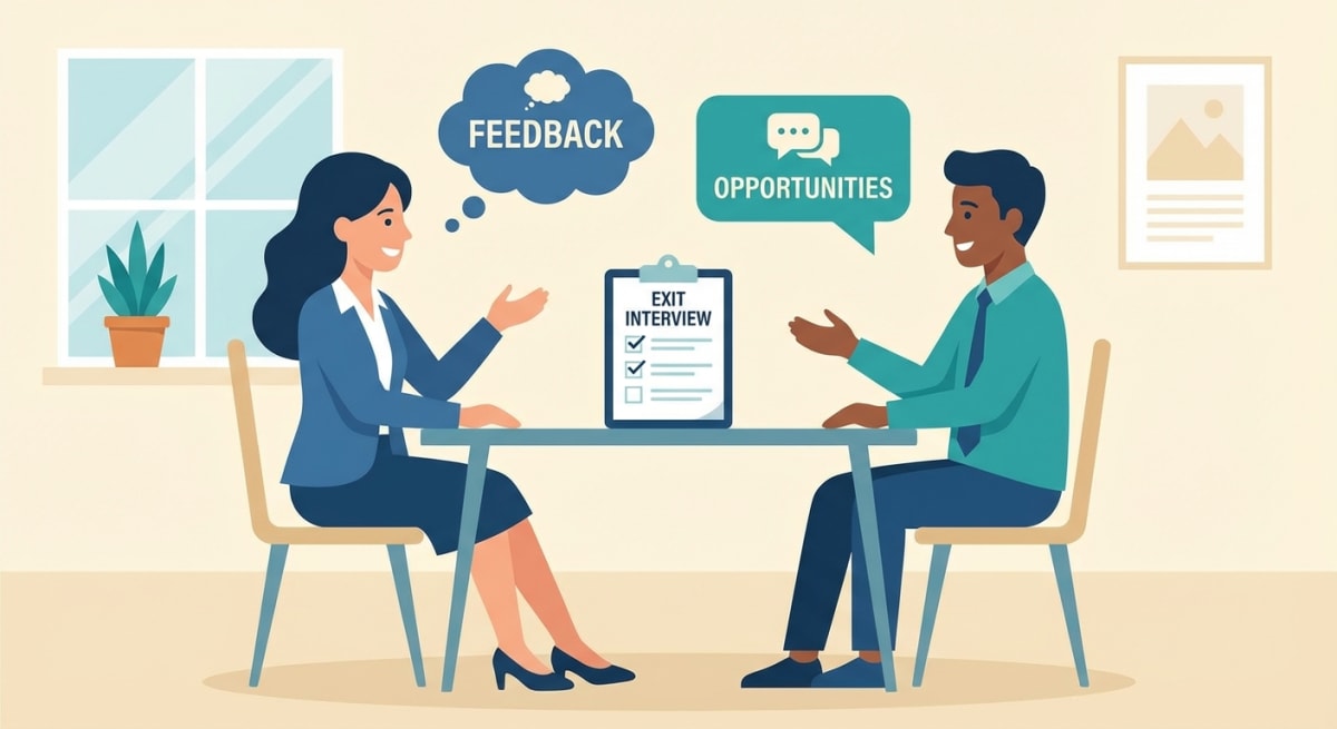 Offboarding exit interview meeting
