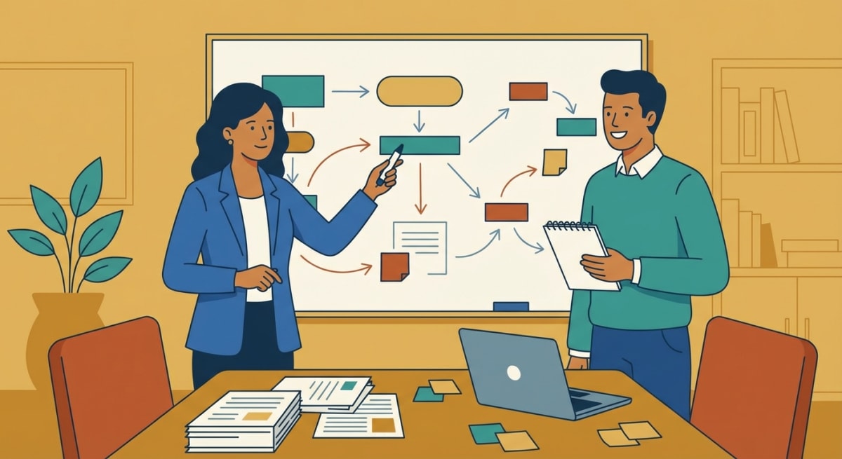 Employee offboarding knowledge transfer session