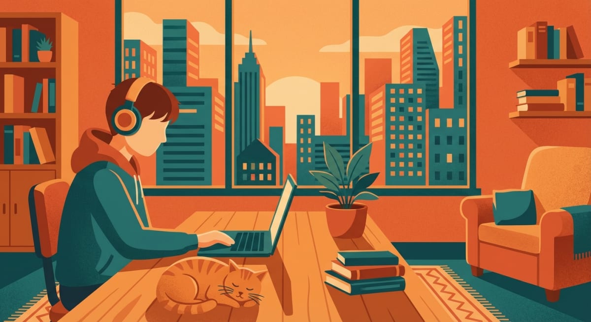 Working from home office