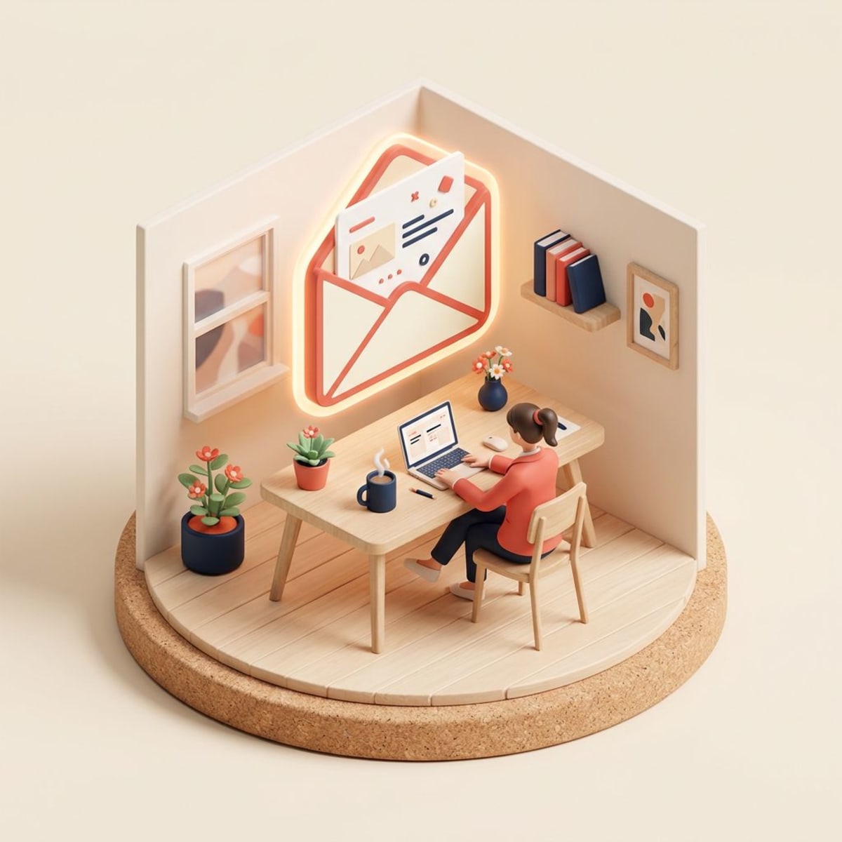 Welcome email being sent to a new hire