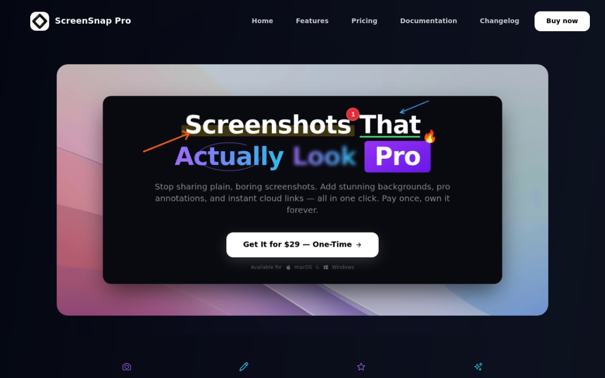 ScreenSnap Pro homepage