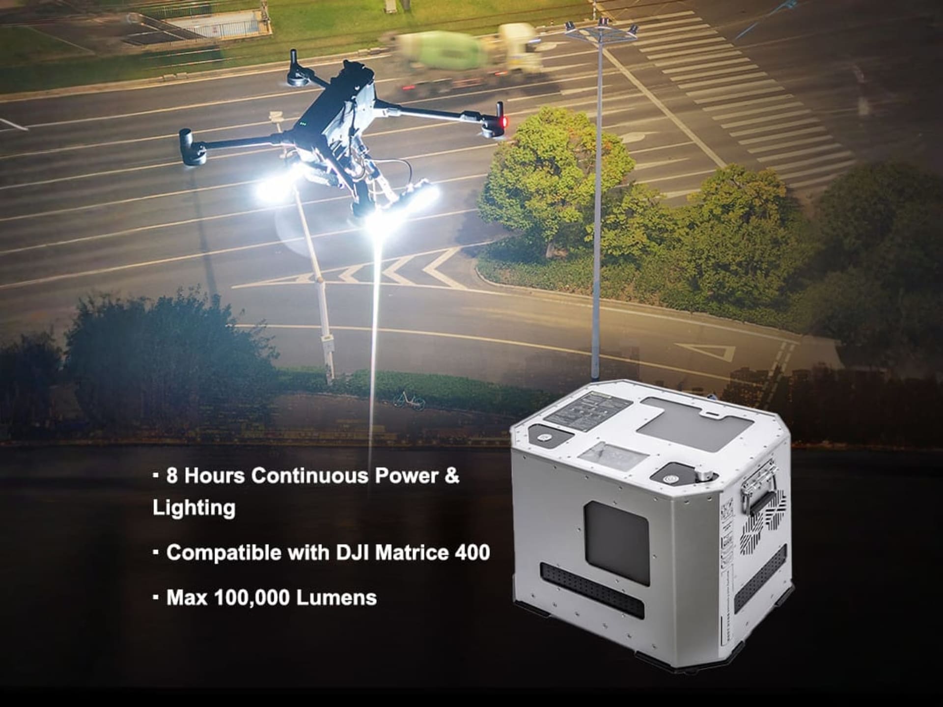 M400S Tethered Lighting Drone Solution