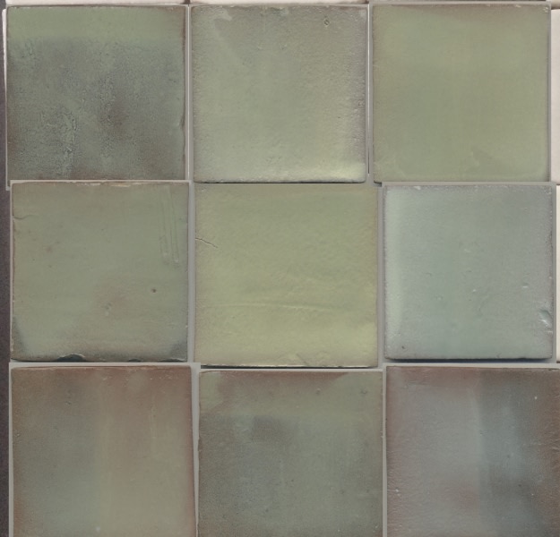 Hand Cut Antique Light Green 4×4 | ICT Antico Mexico Handmade Ceramic Tile