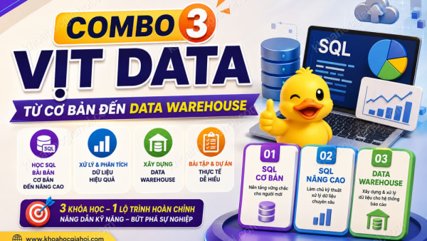 Combo 3 Khóa Học Vịt Data
