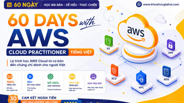 Khóa Học 60 Days With AWS - Cloud Practitioner (Tiếng Việt)