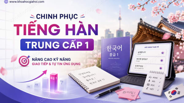 Khóa Học Chinh Phục Tiếng Hàn Trung Cấp 1 - Từng Bước Nâng Cao