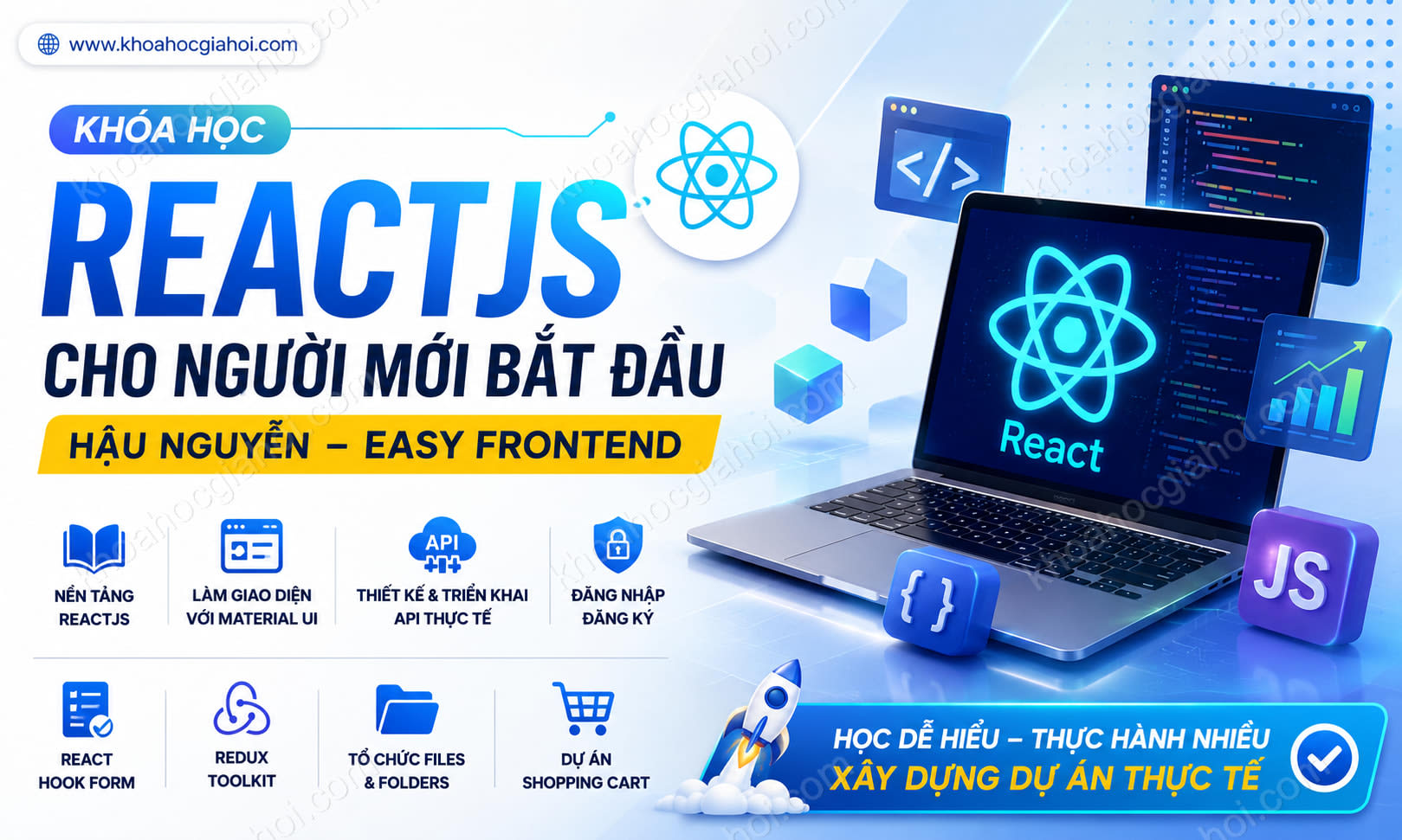 Khóa Học Reactjs Cho Người Mới Bắt Đầu Hậu Nguyễn - Easy Frontend