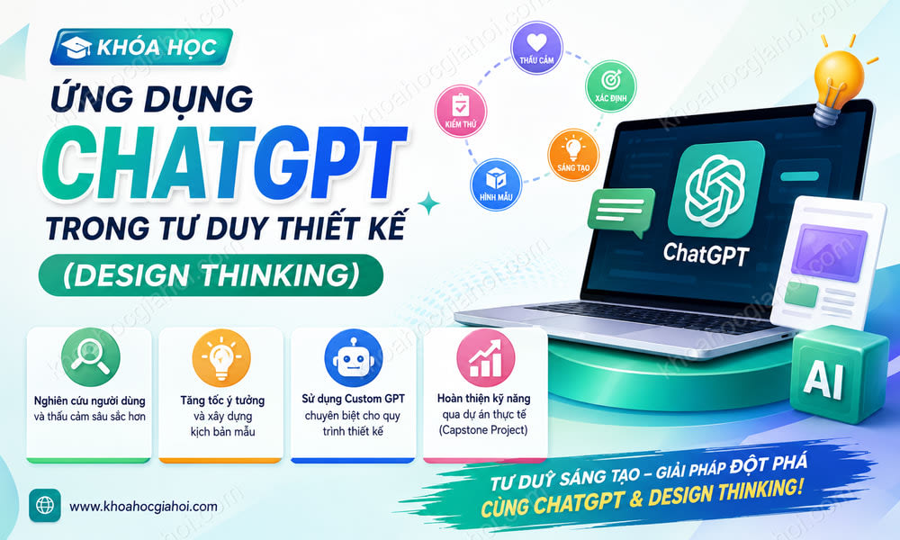 Khóa Học Ứng Dụng ChatGPT Trong Tư Duy Thiết Kế (Design Thinking)