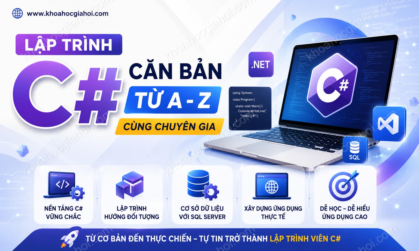 Khóa Học Lập Trình C# Căn Bản Từ A - Z Cùng Chuyên Gia