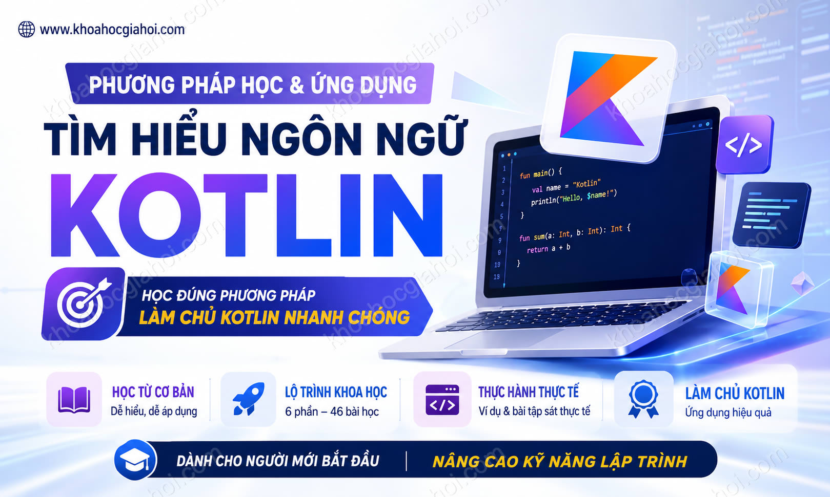 Khóa Học Phương Pháp Học Và Ứng Dụng Tìm Hiểu Ngôn Ngữ Lập Trình Kotlin