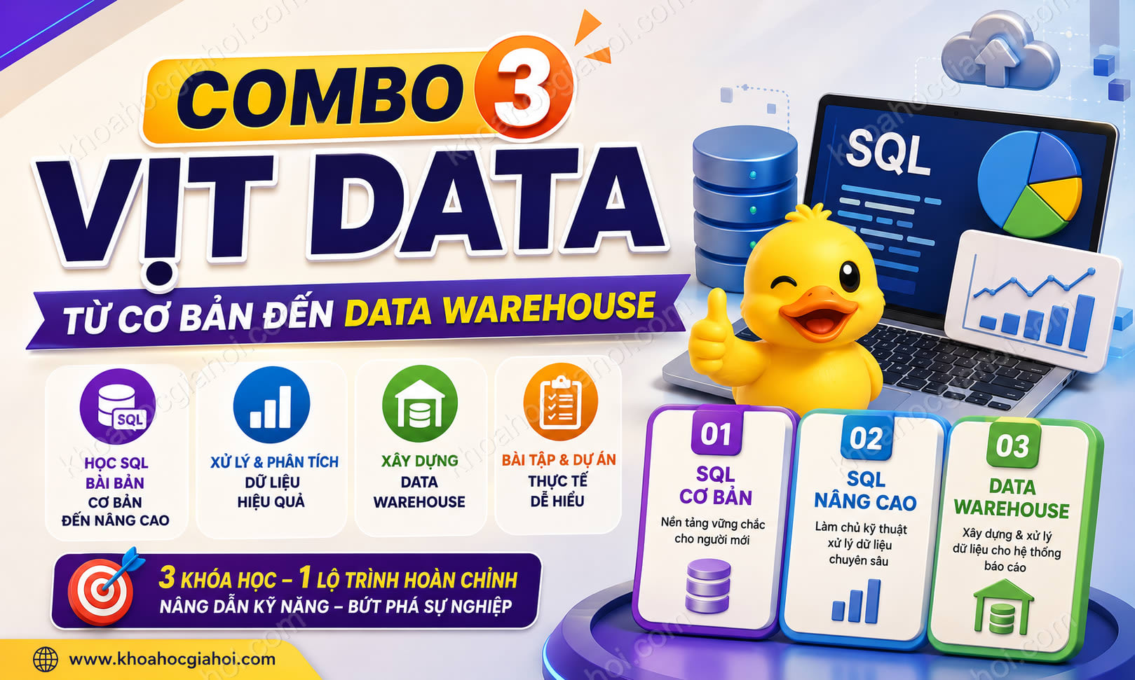 Combo 3 Khóa Học Vịt Data Combo 3 Khóa Học Vịt Data