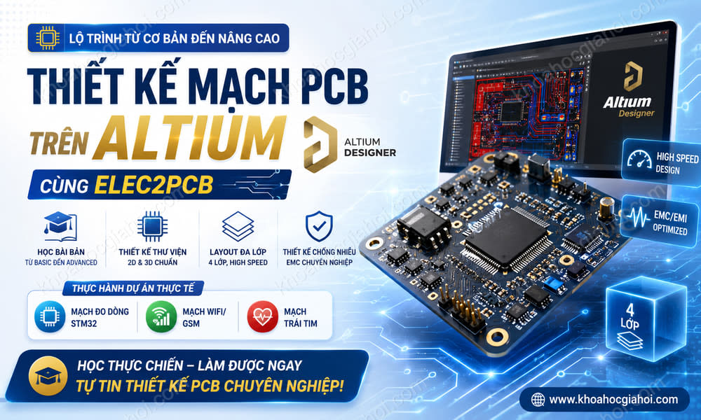 Khóa Học Thiết Kế Mạch Pcb Trên Altium Cùng Elec2pcb