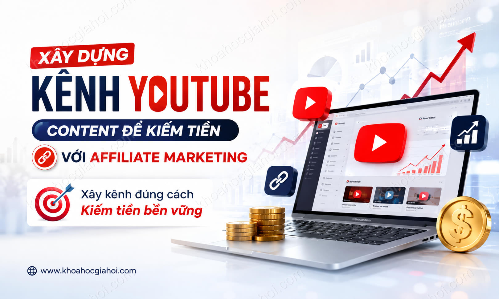 Khóa Học Xây Dựng Kênh Youtube Content Để Kiếm Tiền Với Affiliate Marketing
