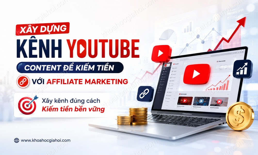 Khóa Học Xây Dựng Kênh Youtube Content Để Kiếm Tiền Với Affiliate Marketing