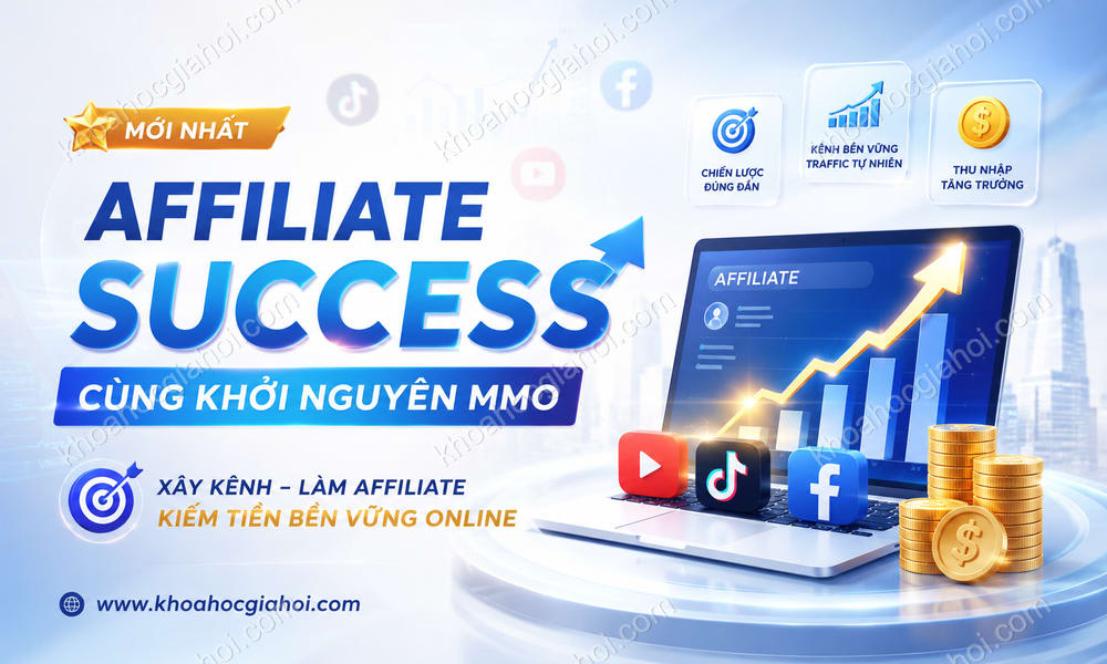Khóa Học Affiliate Success Mới Nhất Cùng Khởi Nguyên MMO