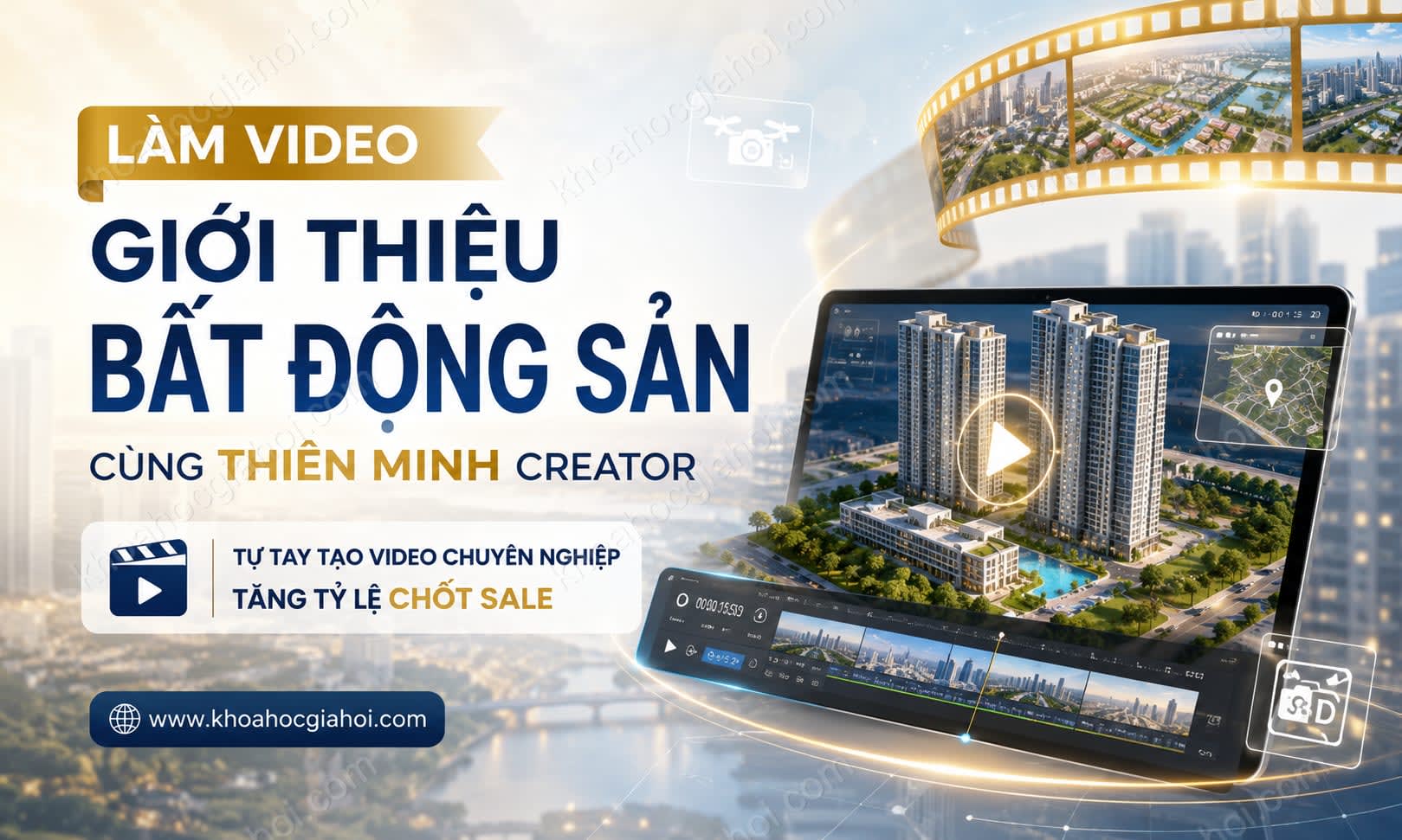 Khóa Học Làm Video Giới Thiệu Bất Động Sản Cùng Thiên Minh Creator