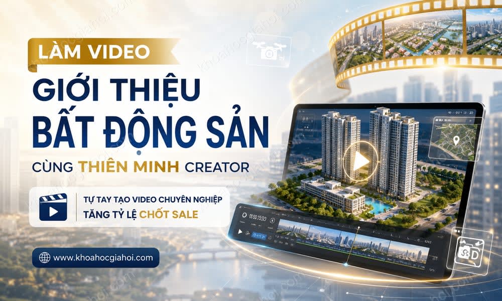 Khóa Học Làm Video Giới Thiệu Bất Động Sản Cùng Thiên Minh Creator