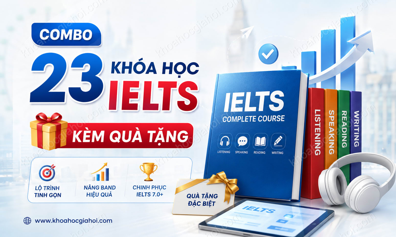 Combo 23 Khóa Học IELTS Kèm Quà Tặng