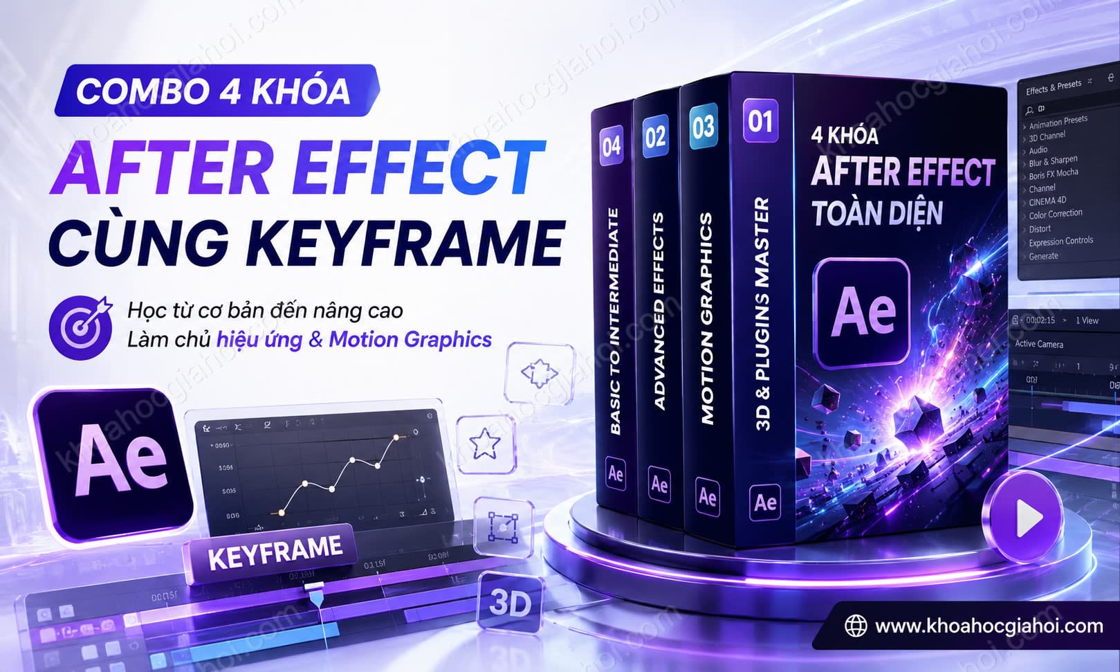 Combo 4 Khóa After Effect Cùng Keyframe Combo 4 Khóa After Effect Cùng Keyframe