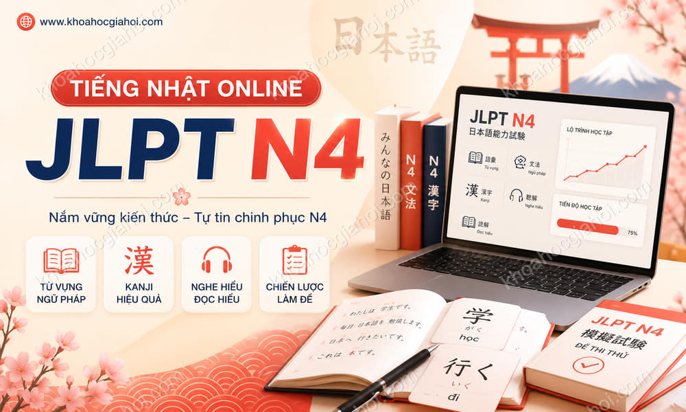 Khóa Học Tiếng Nhật Online - Khóa JLPT N4