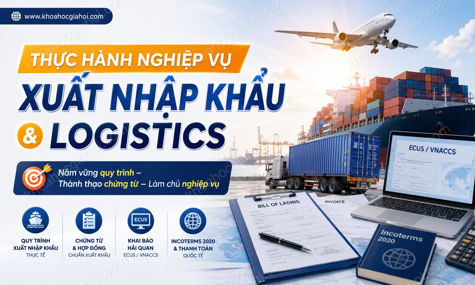 Khóa Học Thực Hành Nghiệp Vụ Xuất Nhập Khẩu - Logistics